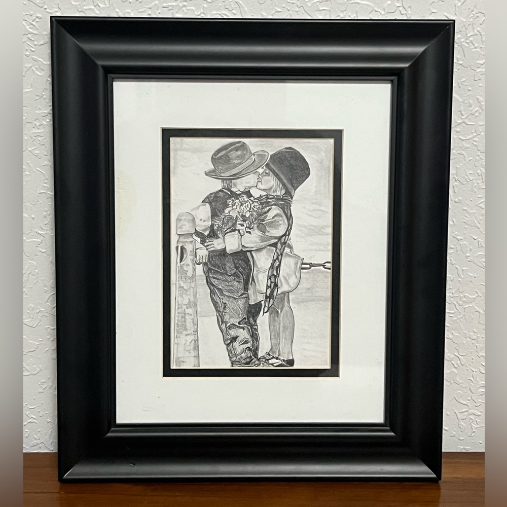 THE WESTON GALLERY Black & White Sketch Art in Black 8x10 Frame Wall Decor